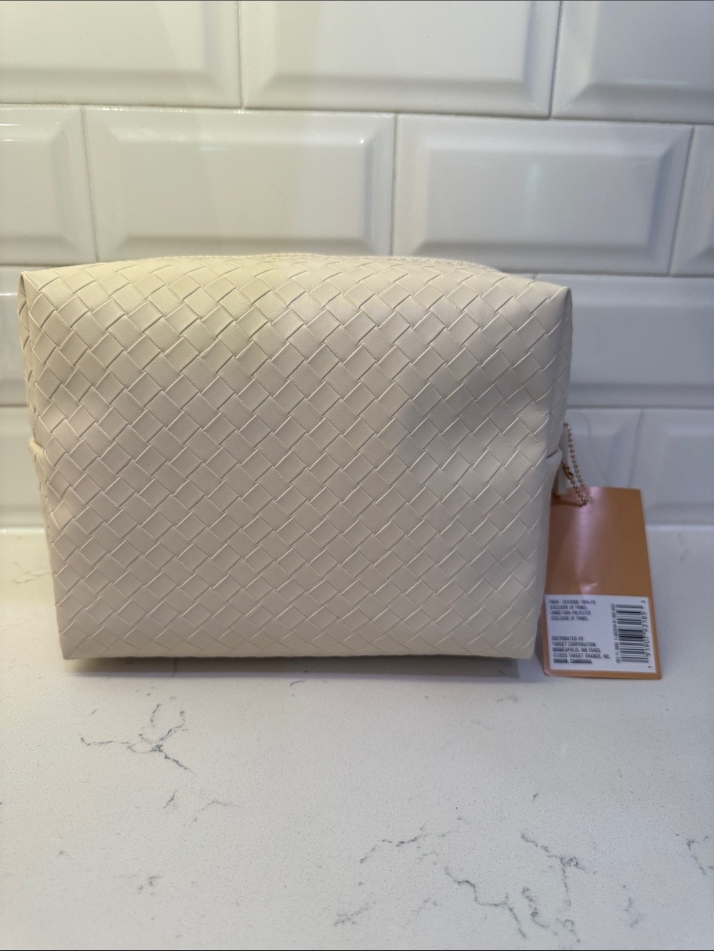 Sonia Kashuk Cream Woven Cosmetic Pouch